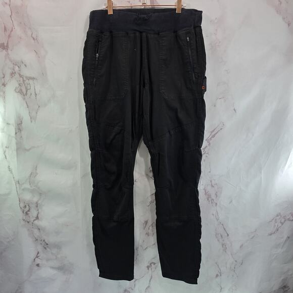 Dovetail Workwear Pants Womens 14 16 Black Pull On Cargo Christa Double Knee - Picture 1 of 13